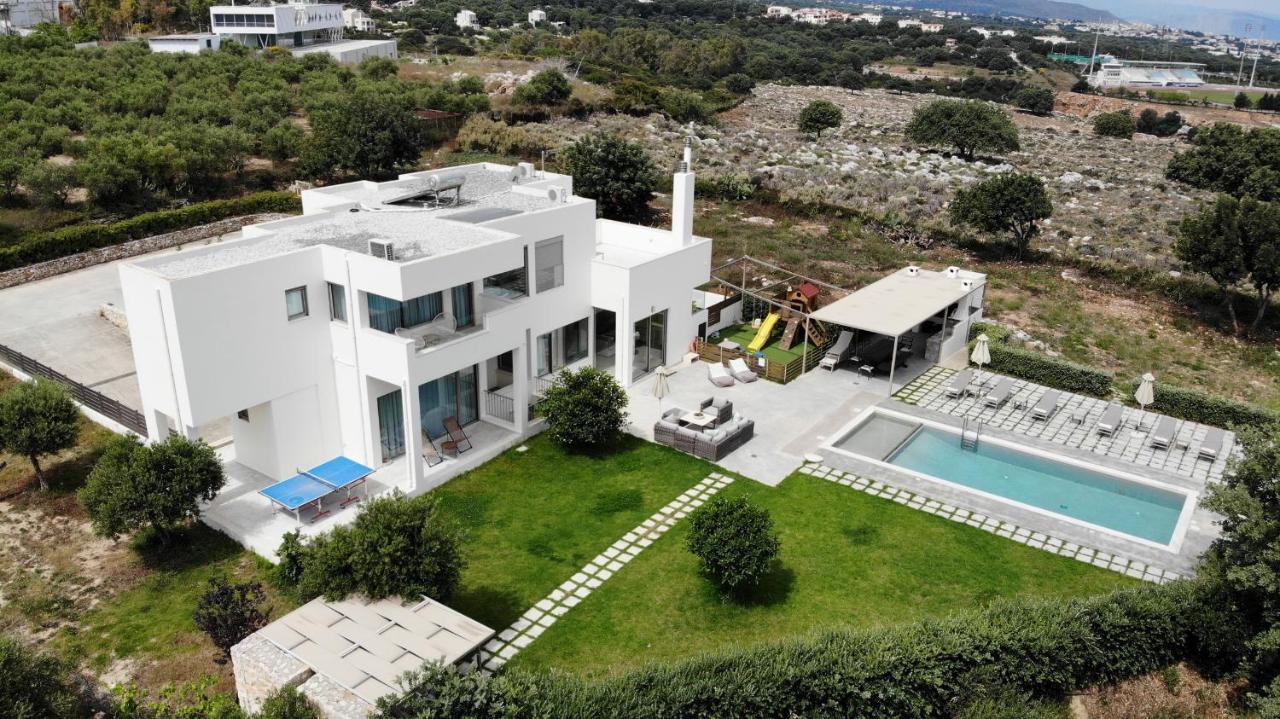 Lux Villa Mia With Heated Pool, 2Km To Beach & Childrens Area! Mikro Metochi المظهر الخارجي الصورة