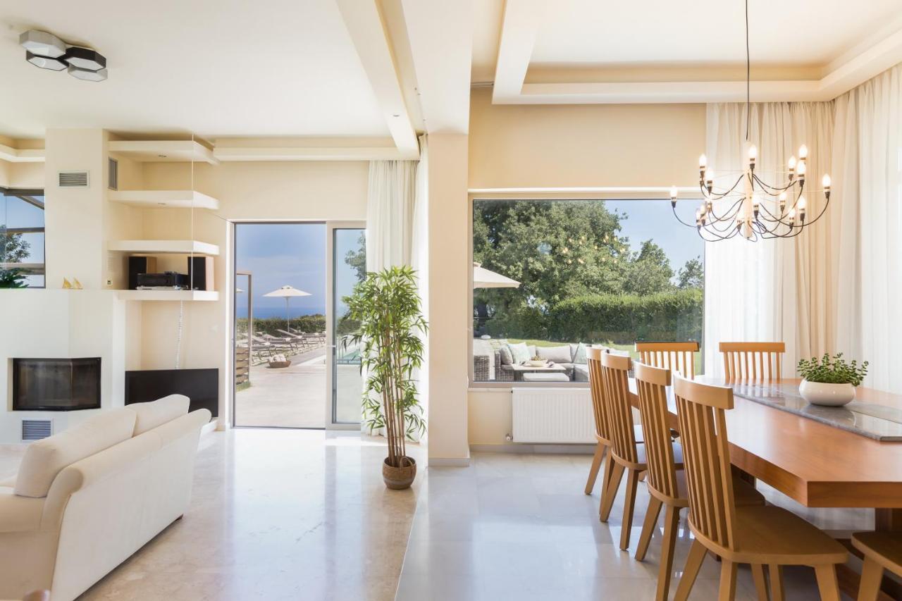 Lux Villa Mia With Heated Pool, 2Km To Beach & Childrens Area! Mikro Metochi المظهر الخارجي الصورة