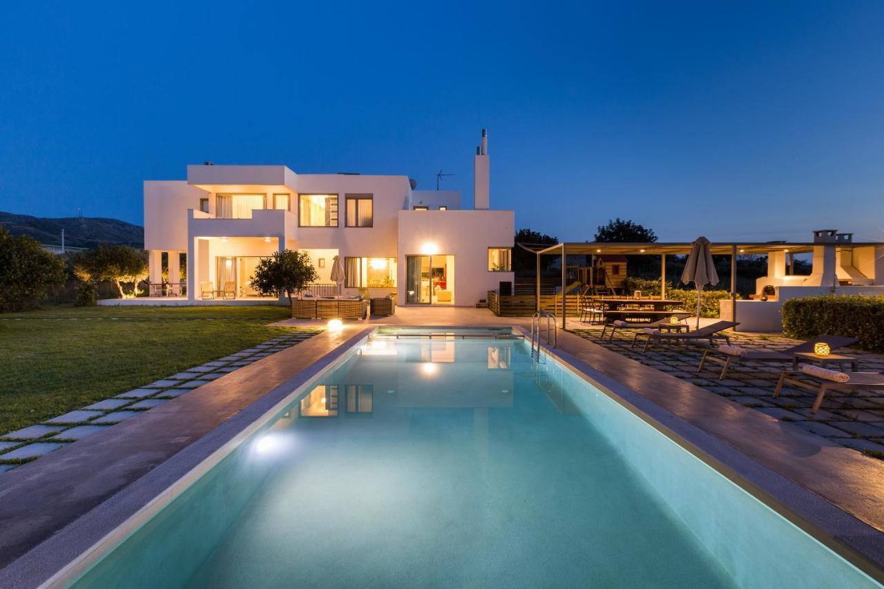 Lux Villa Mia With Heated Pool, 2Km To Beach & Childrens Area! Mikro Metochi المظهر الخارجي الصورة